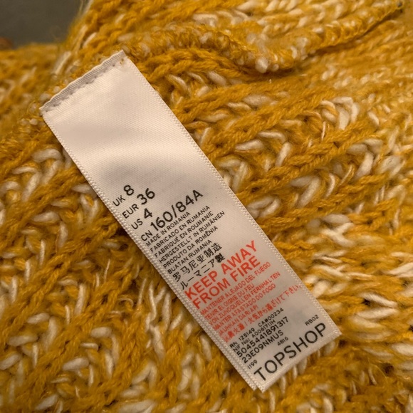 TOPSHOP YELLOW KNIT SWEATER - Picture 10 of 13